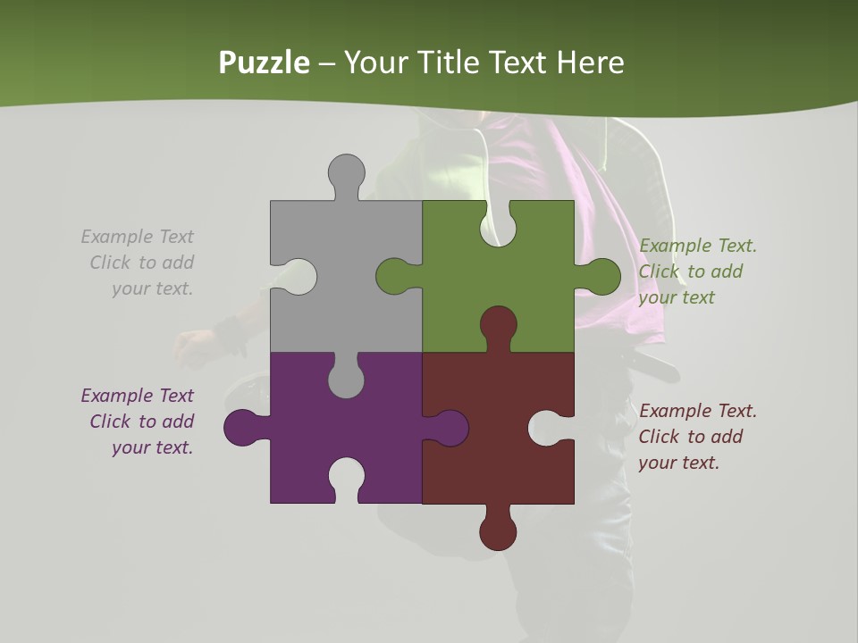 Lifestyle Attractive Breakdancer PowerPoint Template