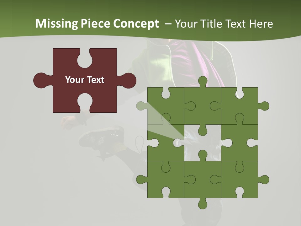 Lifestyle Attractive Breakdancer PowerPoint Template