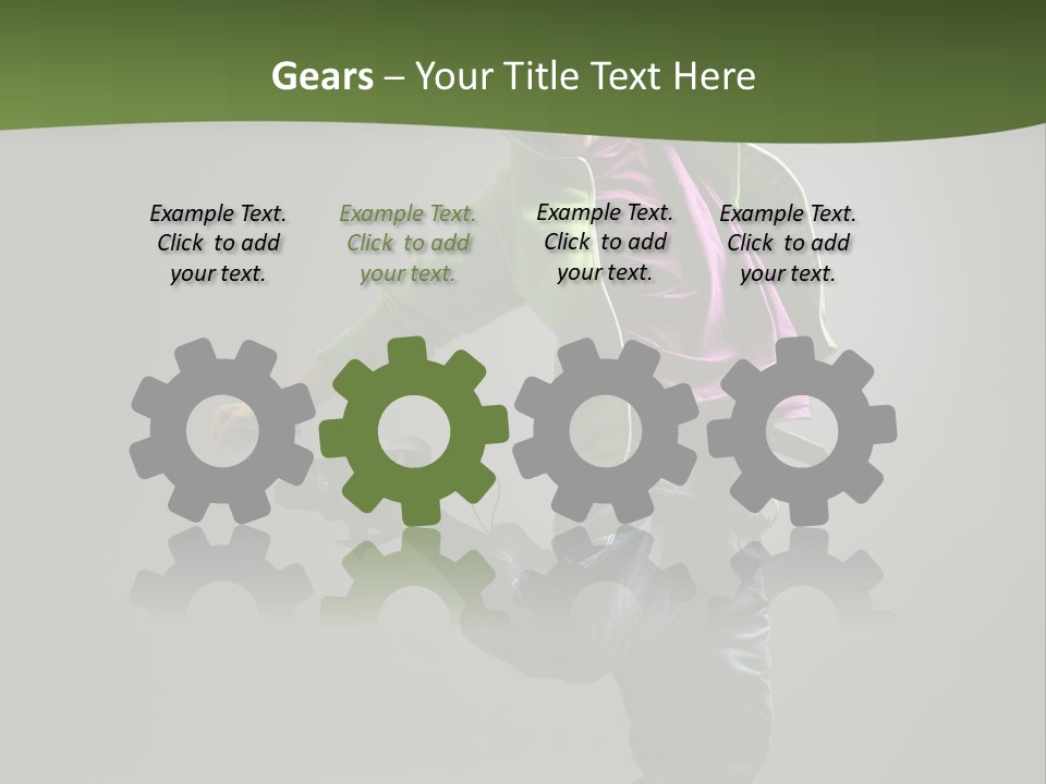 Lifestyle Attractive Breakdancer PowerPoint Template