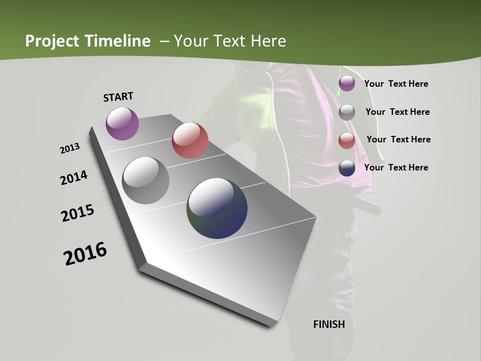 Lifestyle Attractive Breakdancer PowerPoint Template