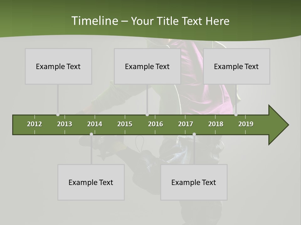 Lifestyle Attractive Breakdancer PowerPoint Template