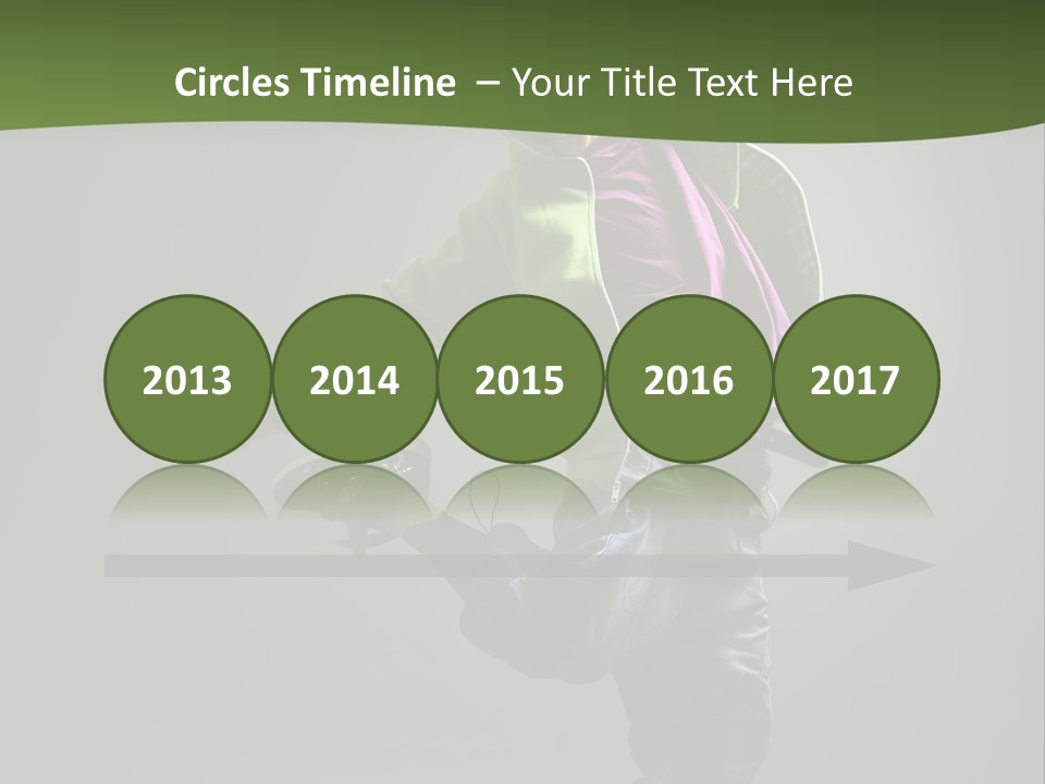 Lifestyle Attractive Breakdancer PowerPoint Template