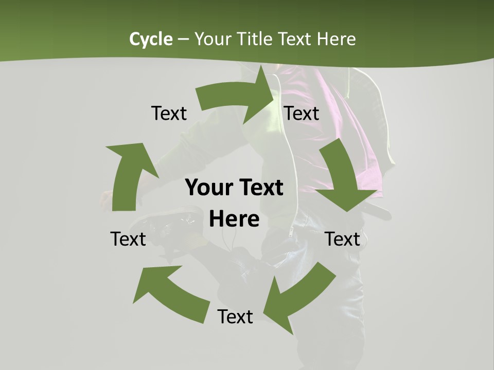 Lifestyle Attractive Breakdancer PowerPoint Template