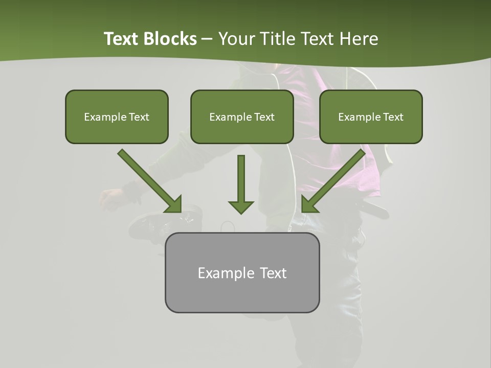 Lifestyle Attractive Breakdancer PowerPoint Template