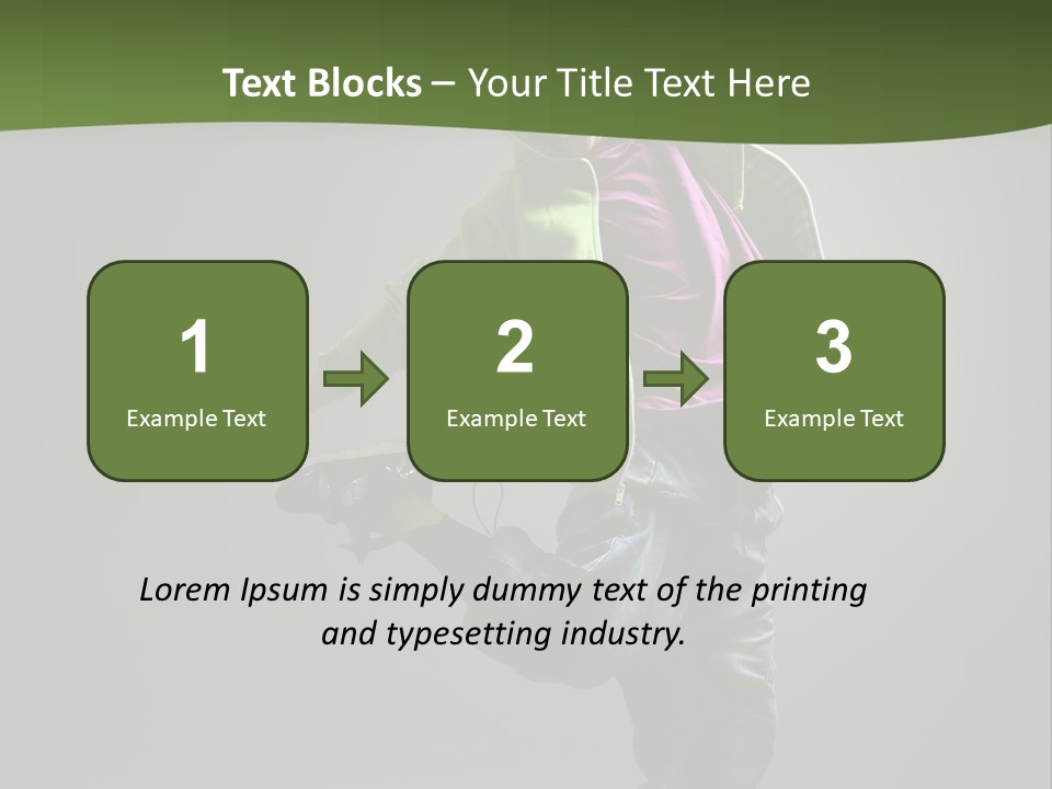 Lifestyle Attractive Breakdancer PowerPoint Template