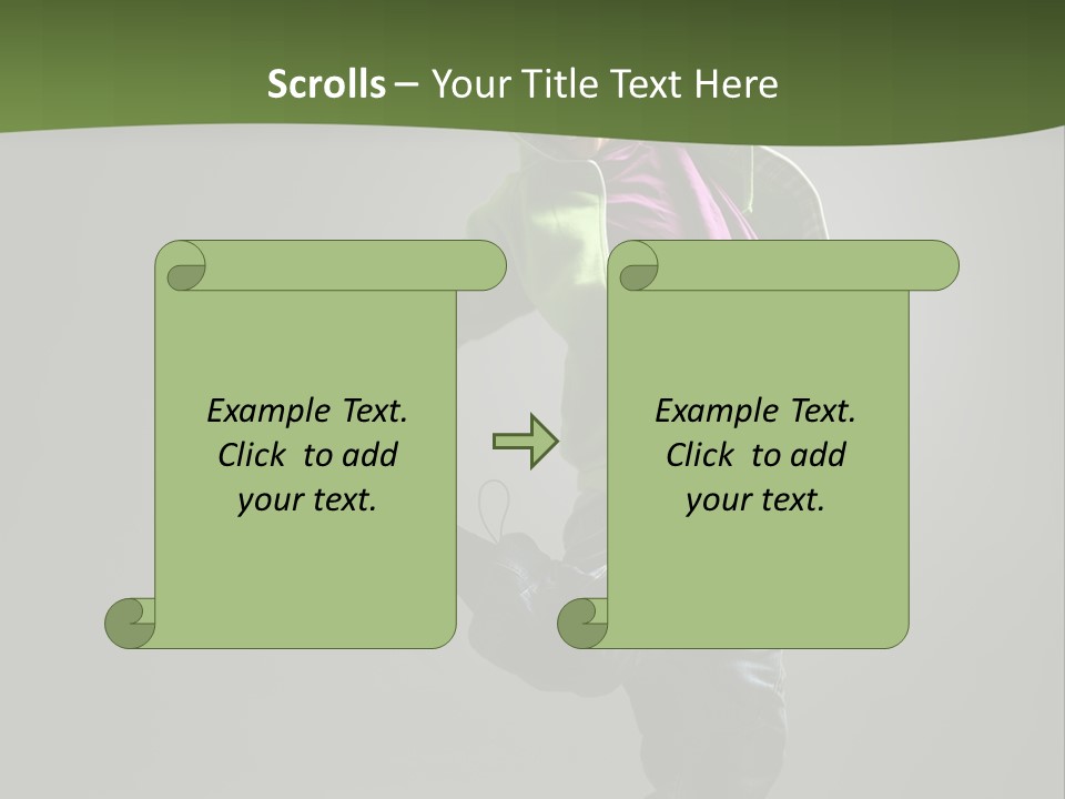 Lifestyle Attractive Breakdancer PowerPoint Template