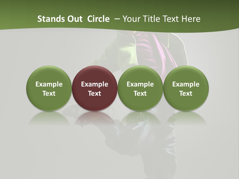 Lifestyle Attractive Breakdancer PowerPoint Template