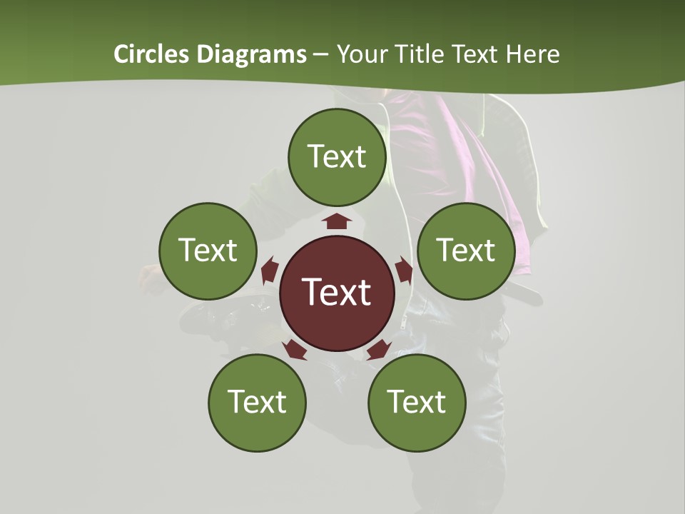 Lifestyle Attractive Breakdancer PowerPoint Template