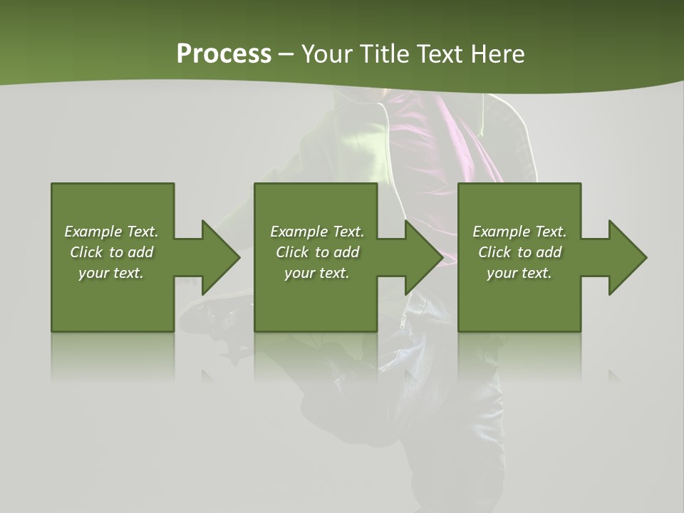 Lifestyle Attractive Breakdancer PowerPoint Template