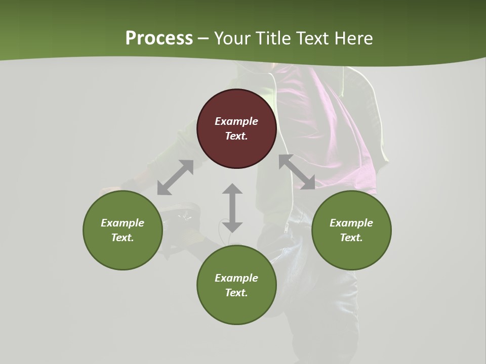 Lifestyle Attractive Breakdancer PowerPoint Template