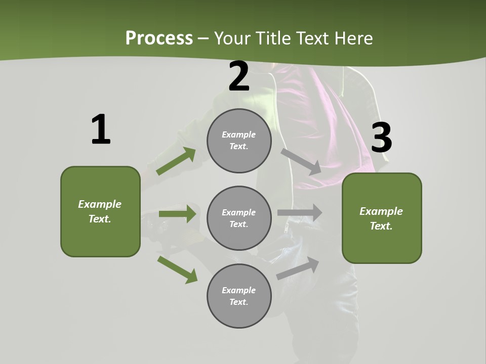 Lifestyle Attractive Breakdancer PowerPoint Template