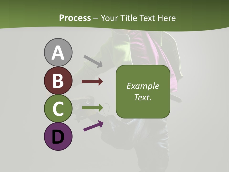 Lifestyle Attractive Breakdancer PowerPoint Template