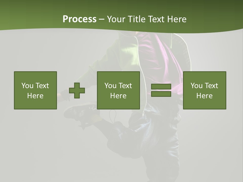 Lifestyle Attractive Breakdancer PowerPoint Template