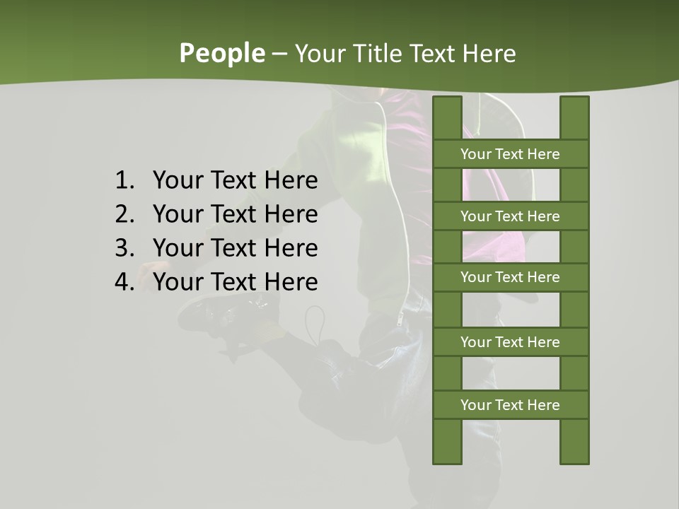 Lifestyle Attractive Breakdancer PowerPoint Template