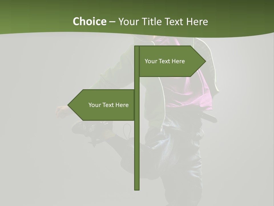 Lifestyle Attractive Breakdancer PowerPoint Template