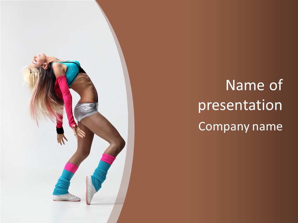 Modern Female Vertical PowerPoint Template