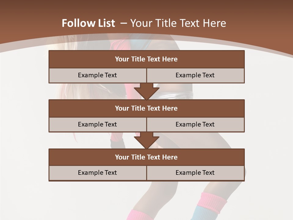 Modern Female Vertical PowerPoint Template