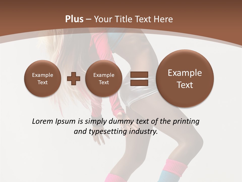 Modern Female Vertical PowerPoint Template
