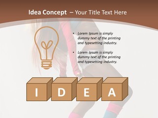 Modern Female Vertical PowerPoint Template
