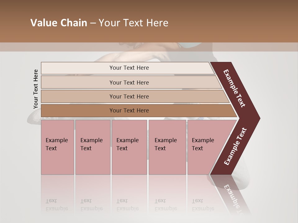 A Woman Jumping In The Air With Her Arms Outstretched PowerPoint Template