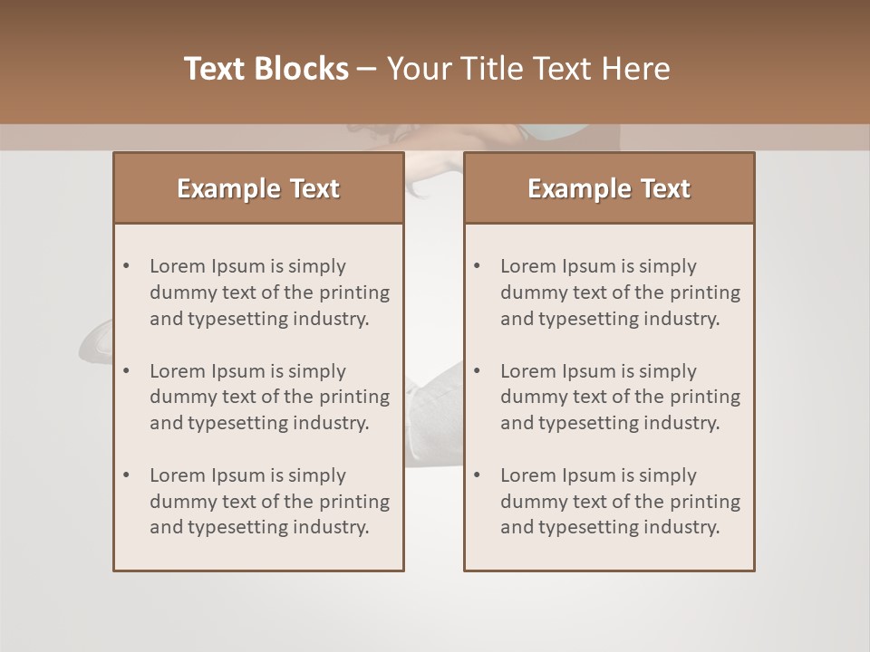 A Woman Jumping In The Air With Her Arms Outstretched PowerPoint Template