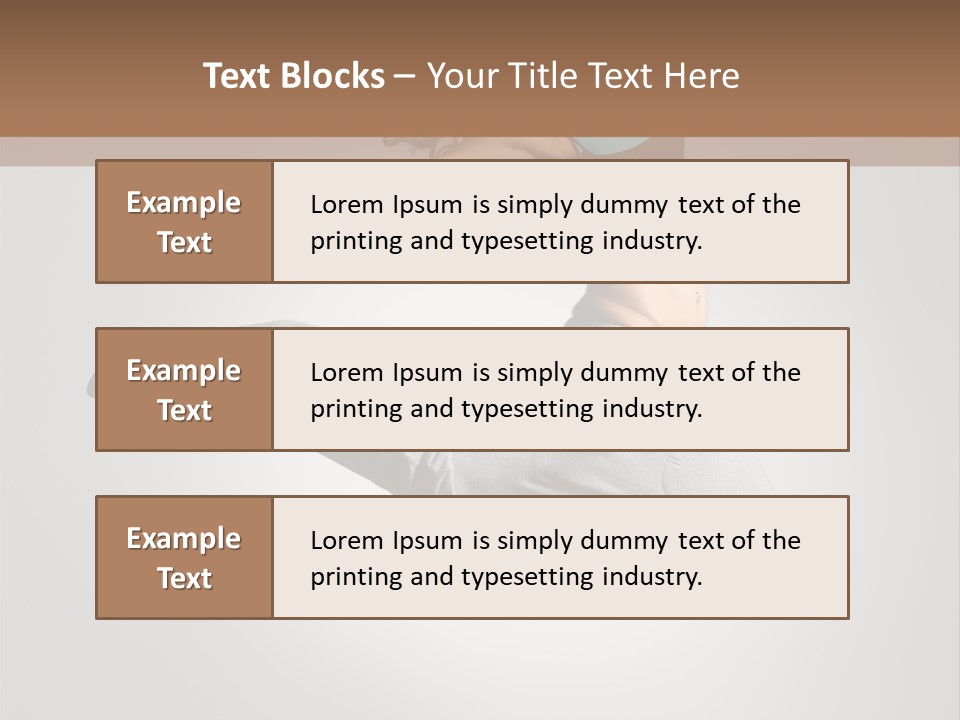 A Woman Jumping In The Air With Her Arms Outstretched PowerPoint Template