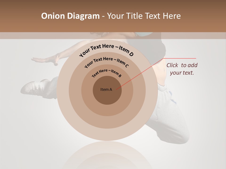 A Woman Jumping In The Air With Her Arms Outstretched PowerPoint Template