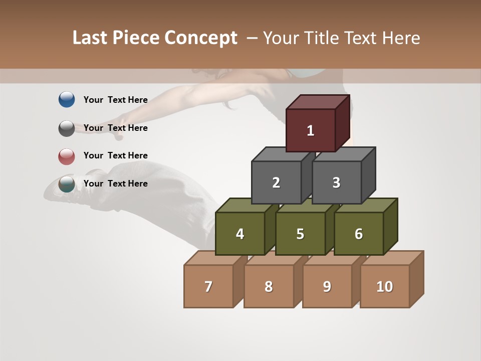 A Woman Jumping In The Air With Her Arms Outstretched PowerPoint Template