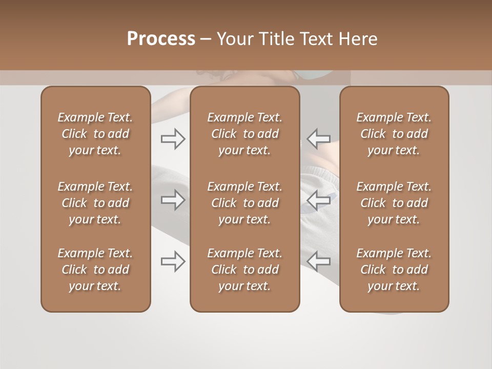 A Woman Jumping In The Air With Her Arms Outstretched PowerPoint Template