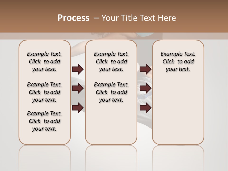 A Woman Jumping In The Air With Her Arms Outstretched PowerPoint Template
