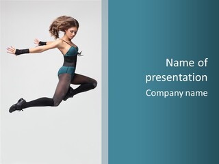 Jump Acrobat Beautiful PowerPoint Template