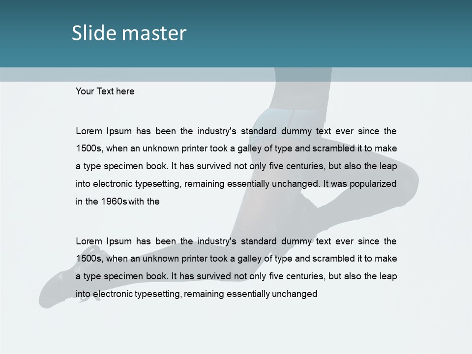 Jump Acrobat Beautiful PowerPoint Template