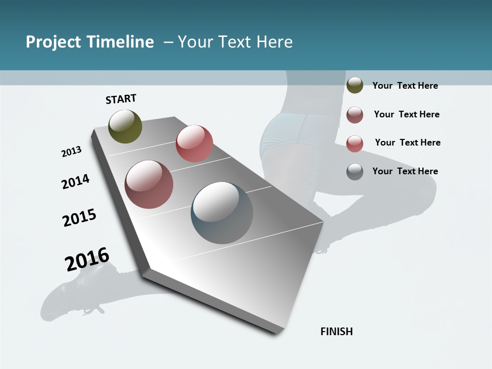 Jump Acrobat Beautiful PowerPoint Template