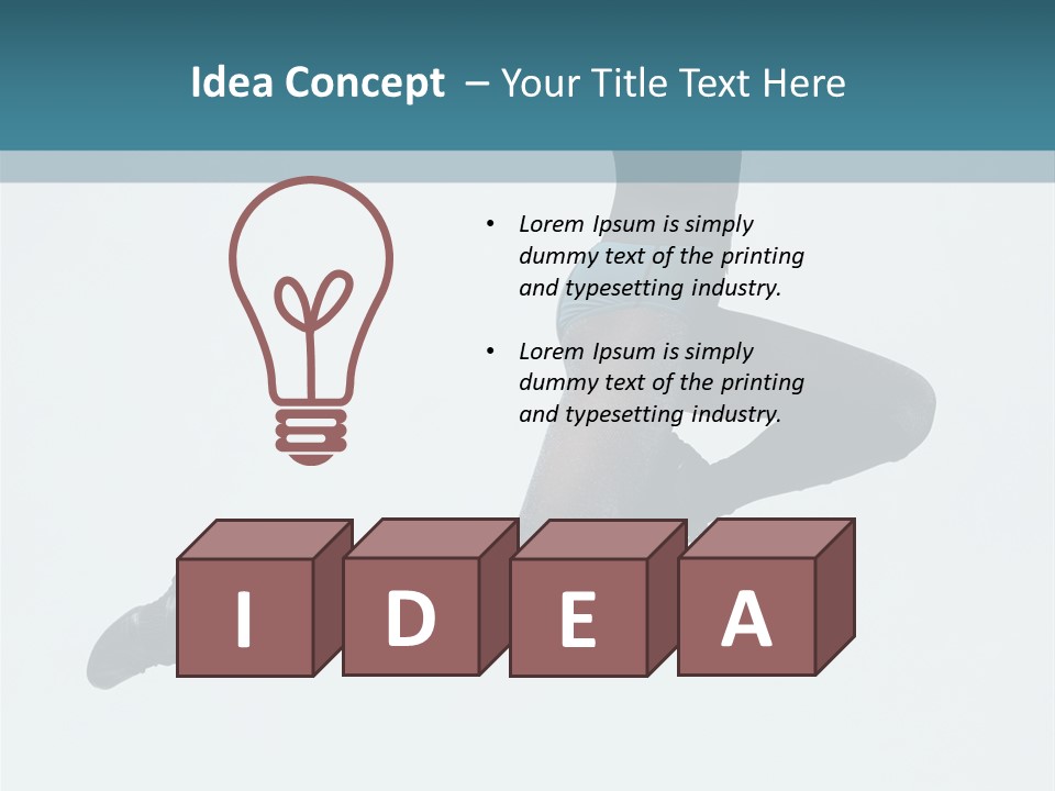 Jump Acrobat Beautiful PowerPoint Template