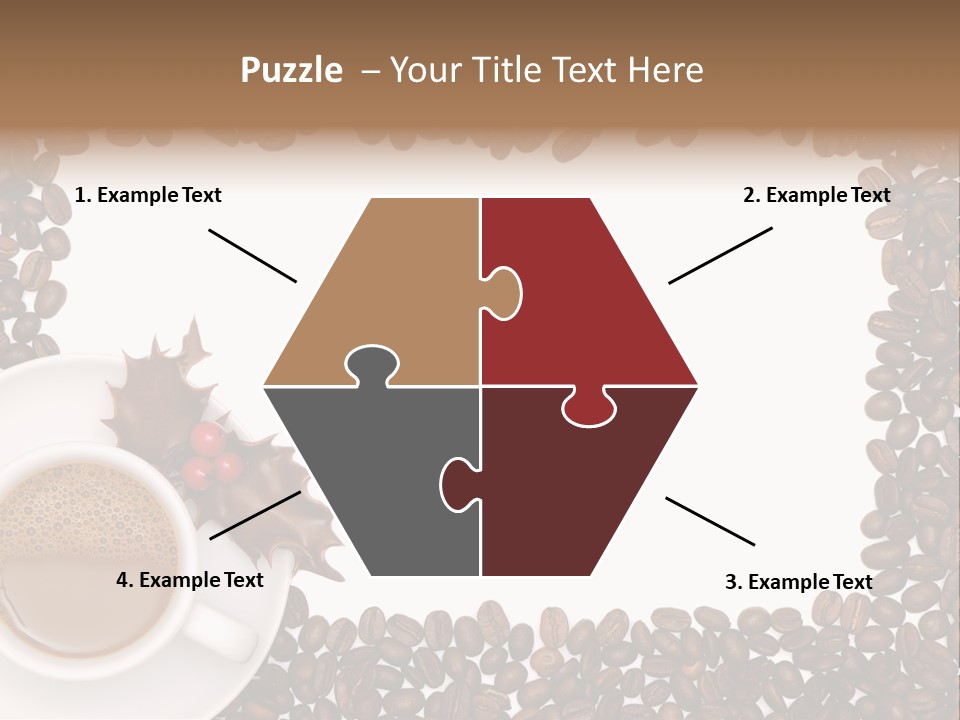 Menu Porcelain Space PowerPoint Template