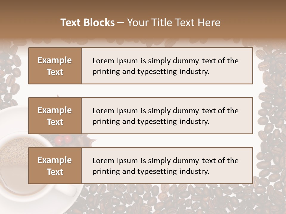 Menu Porcelain Space PowerPoint Template