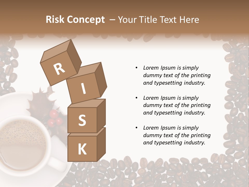 Menu Porcelain Space PowerPoint Template