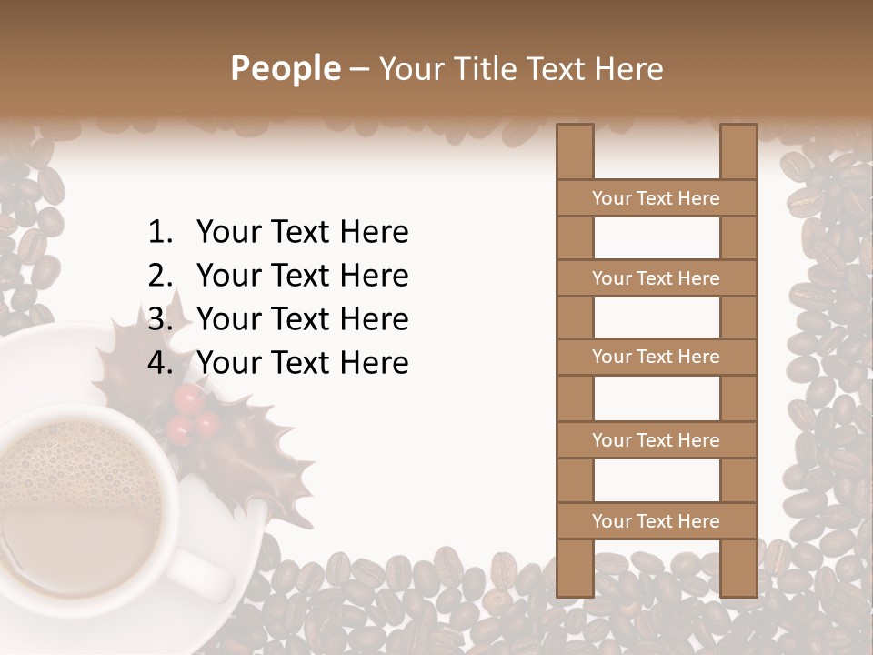 Menu Porcelain Space PowerPoint Template