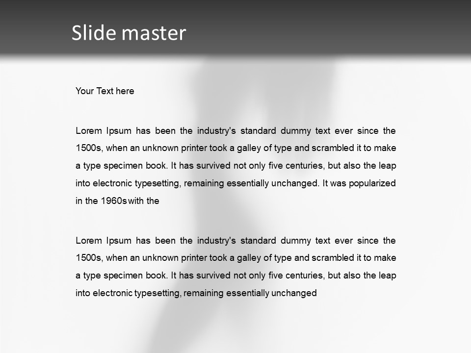 A Black And White Photo Of A Woman's Body PowerPoint Template