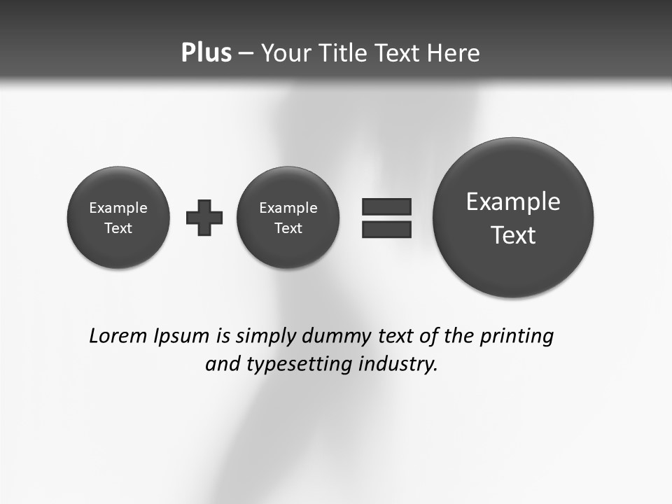 A Black And White Photo Of A Woman's Body PowerPoint Template