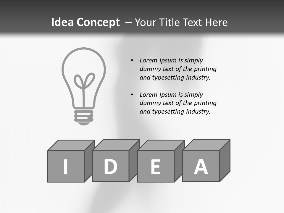 A Black And White Photo Of A Woman's Body PowerPoint Template