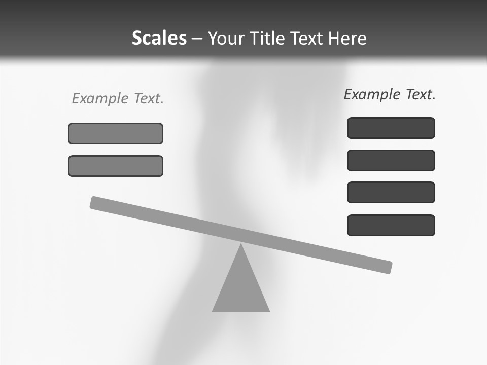 A Black And White Photo Of A Woman's Body PowerPoint Template