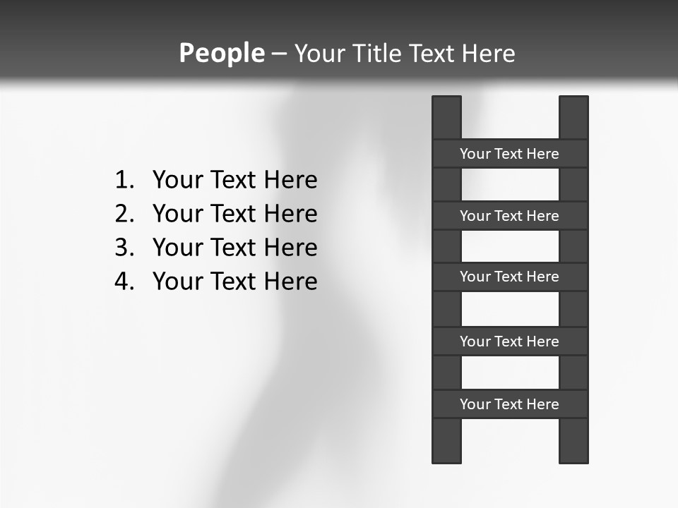 A Black And White Photo Of A Woman's Body PowerPoint Template