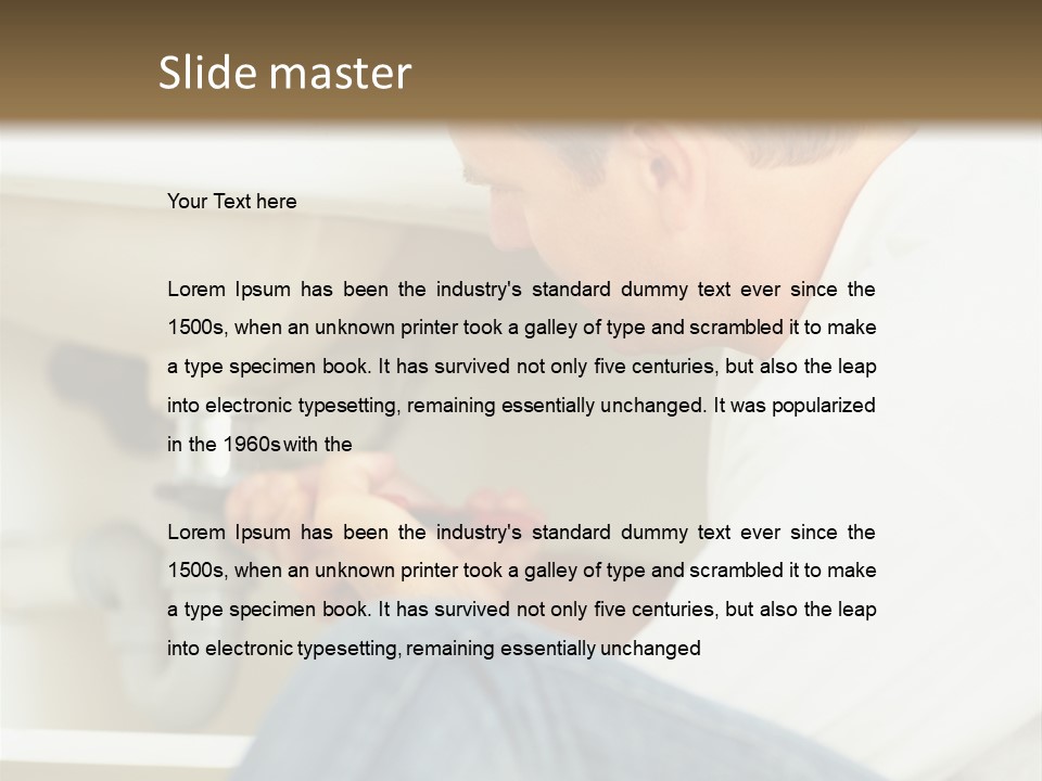 Hat Blank Senior PowerPoint Template