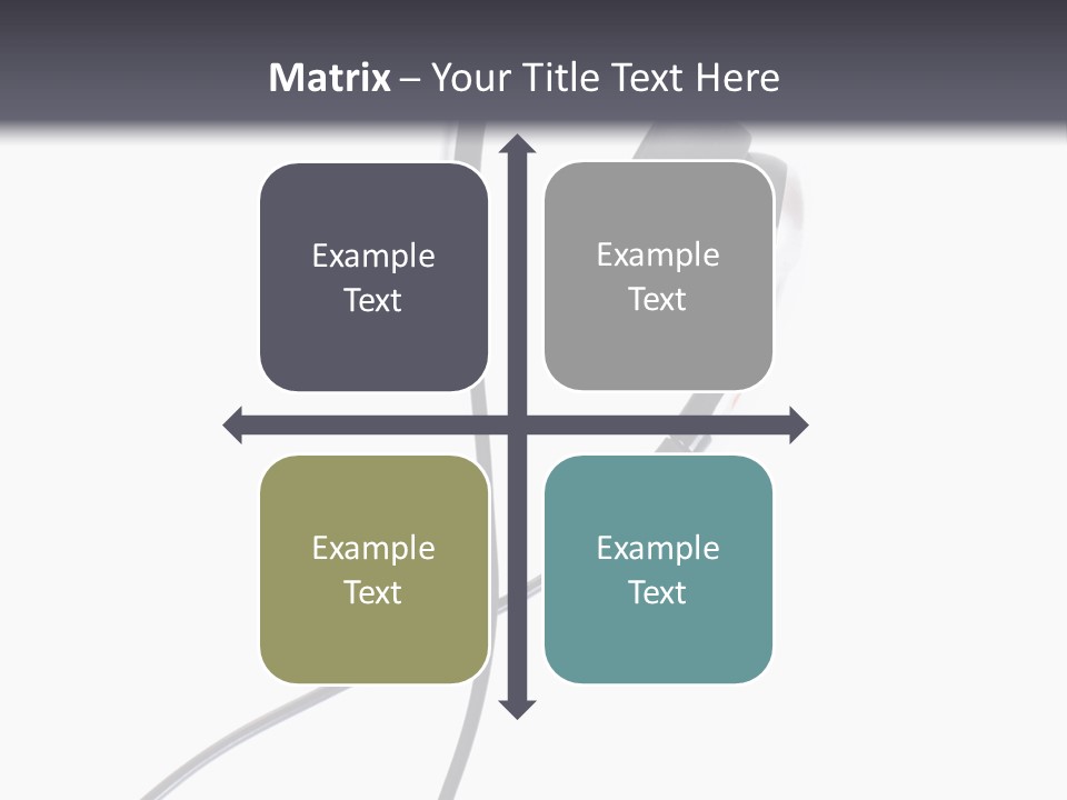 Black Studio Right PowerPoint Template