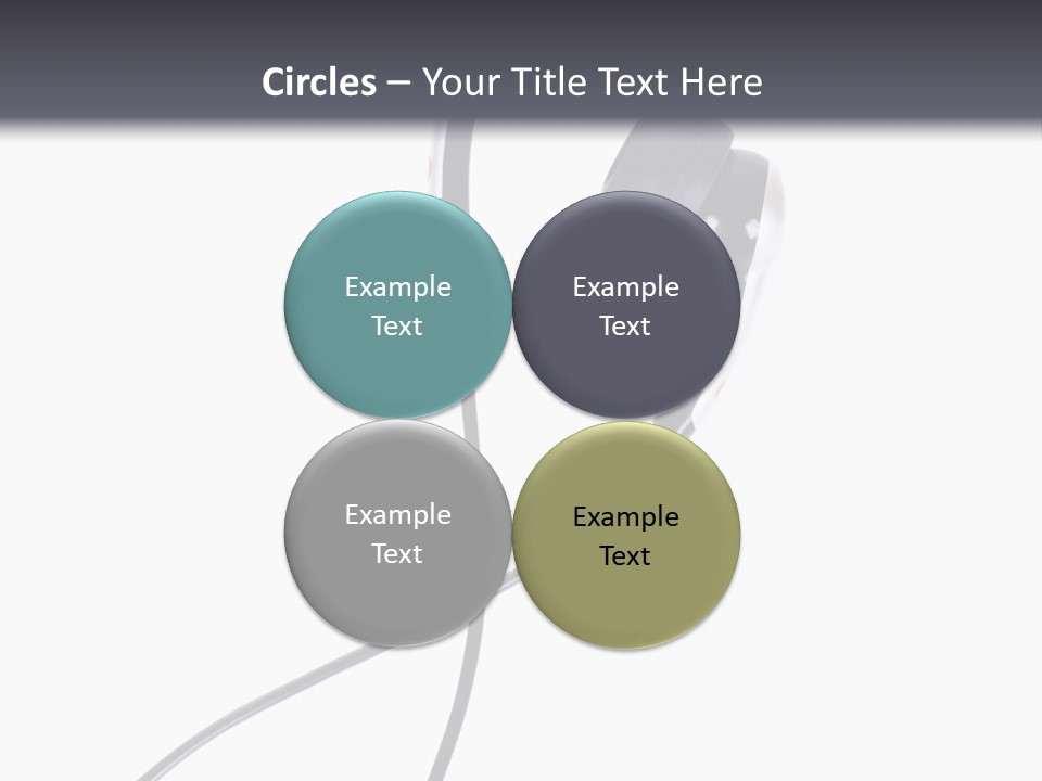 Black Studio Right PowerPoint Template