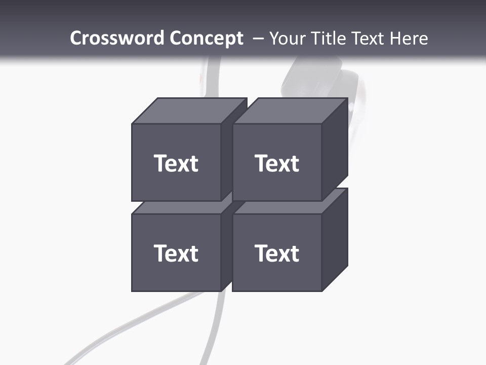 Black Studio Right PowerPoint Template