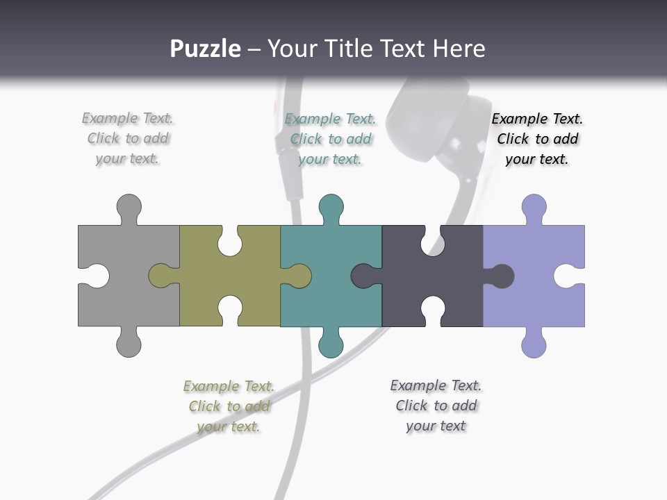 Black Studio Right PowerPoint Template