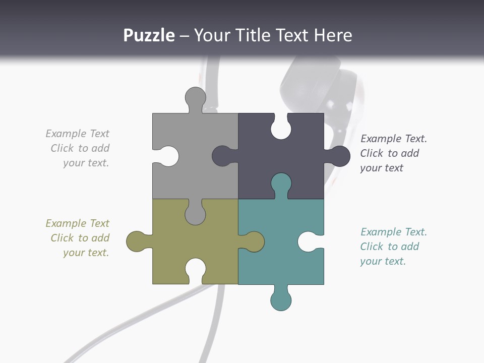 Black Studio Right PowerPoint Template