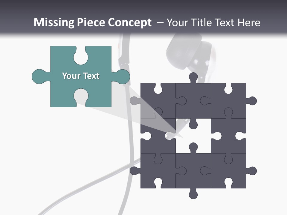 Black Studio Right PowerPoint Template